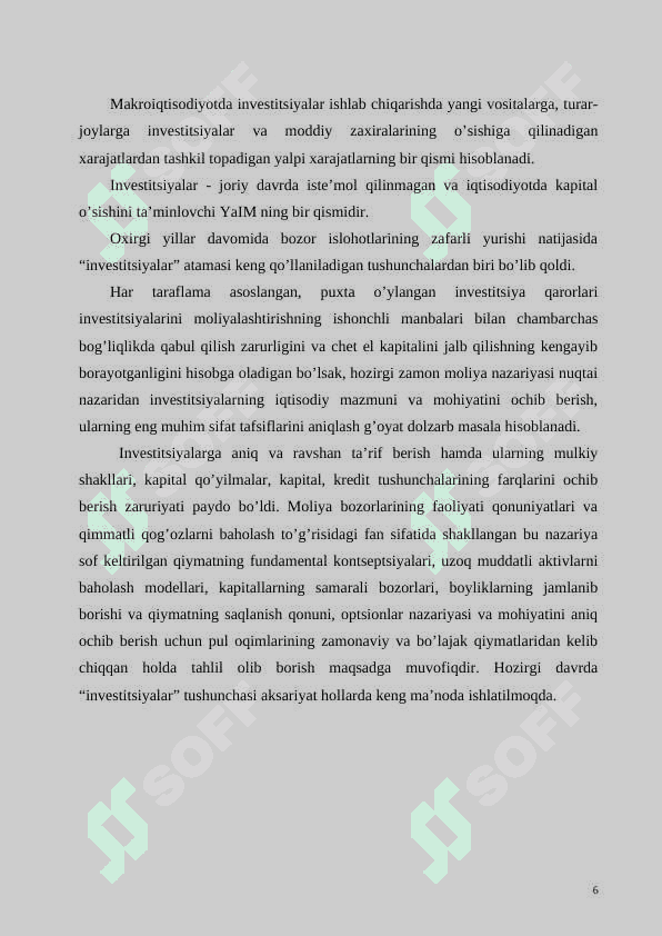 Investitsiyaning mohiyati manbalari va shakllari 6