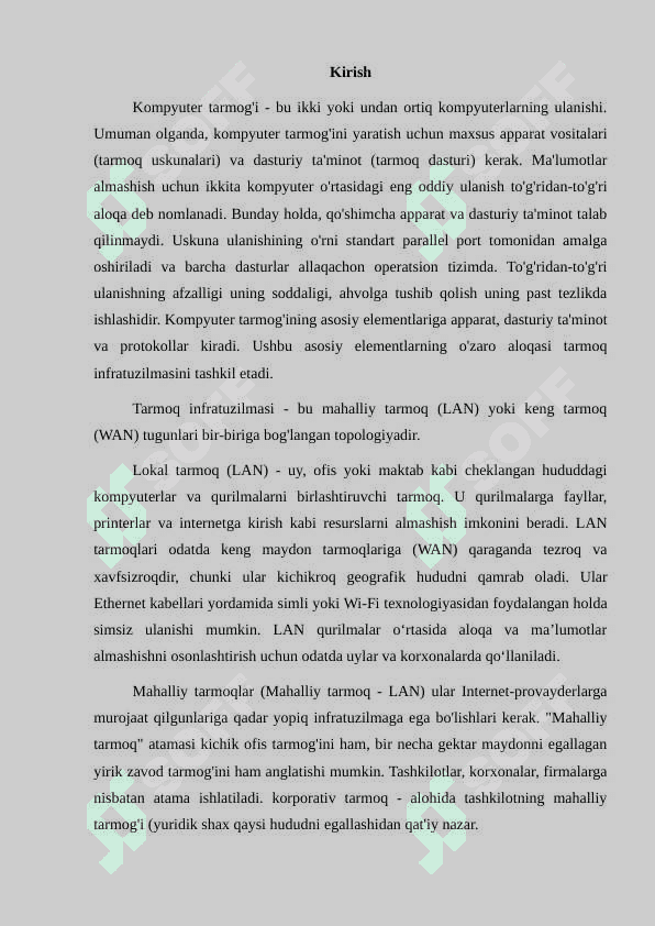Kompyuter tarmog’i haqida 2