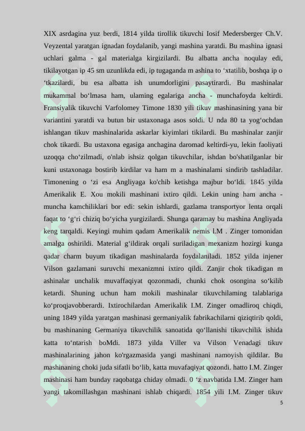 O’quvchilarga “tikuvchilikda ishlatiladigan asbob – uskunalar va ularni ishlatish” mavzusini o’qitishda noan’anviy o’qitish metodikasidan foydalanish 5