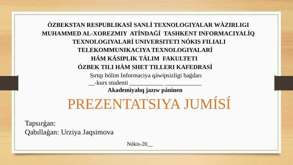 Maqala hám onıń janrları 1