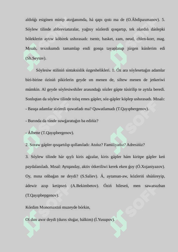 Sόylesiw stili hám onıń όzgeshelikleri 4