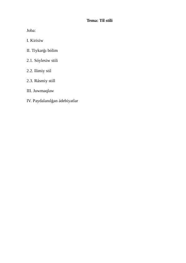 Til stili 1