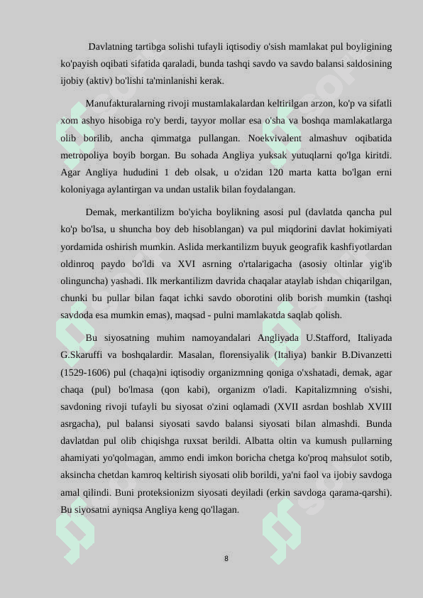 Merkantilizmdagi iqtisodiy qarashlar zamonaviy tahlil va amaliyot 8