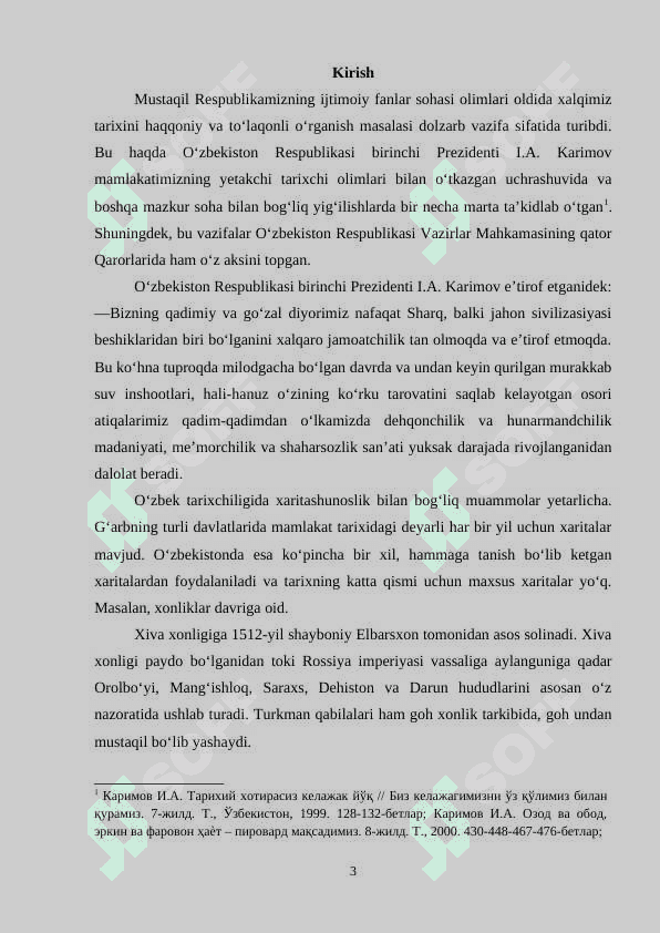 Xiva xonligining tashkil topishi 3