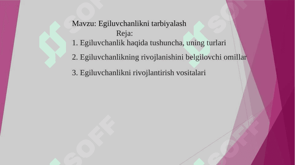 Egiluvchanlikni tarbiyalash 2