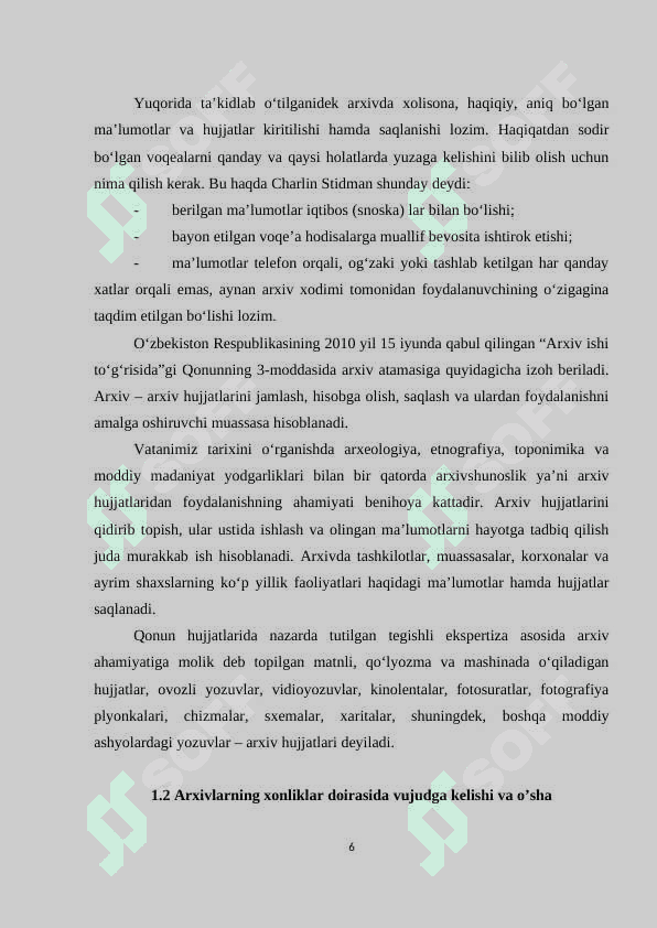 O`zbekistonda arxiv ishi nazariyasi va amaliyoti 6