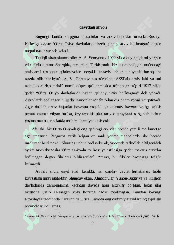 O`zbekistonda arxiv ishi nazariyasi va amaliyoti 7
