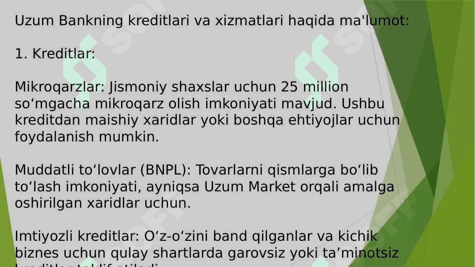 Uzum bank boshqaruvi slide 6
