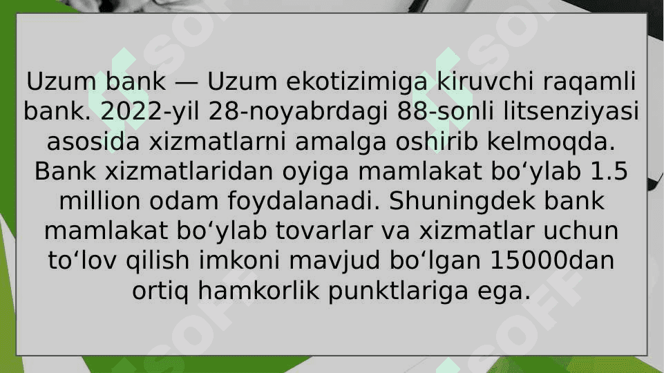 Uzum bank boshqaruvi slide 8