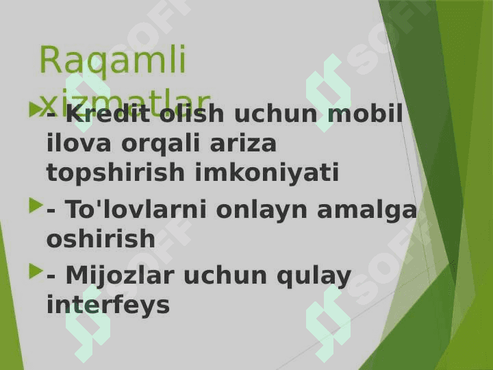 Uzum bank kredit siyosati 8