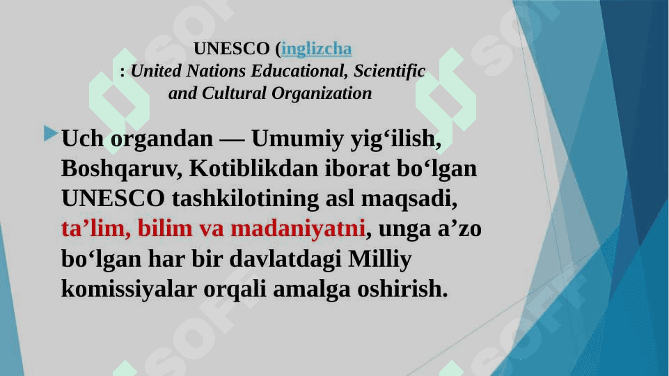 QIYOSIY PEDAGOGIKA SOHASIDA XALQARO TASHKILOTLAR 2