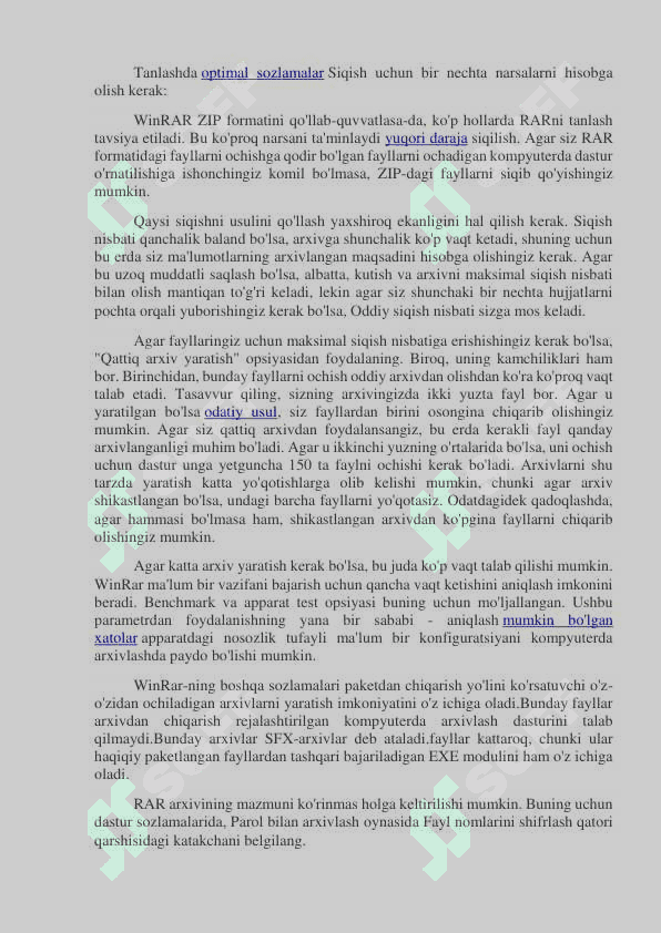 Ma’lumotlarni shifrlash va arxivlash vositalari 4