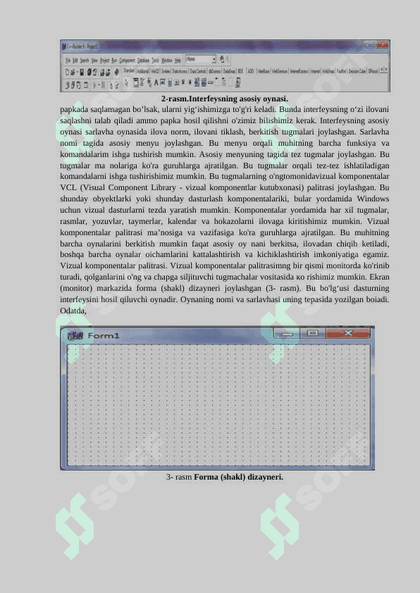 Visual Studio muhitida dasturlash. GUI muhitida menyular va uskunalar paneli 2