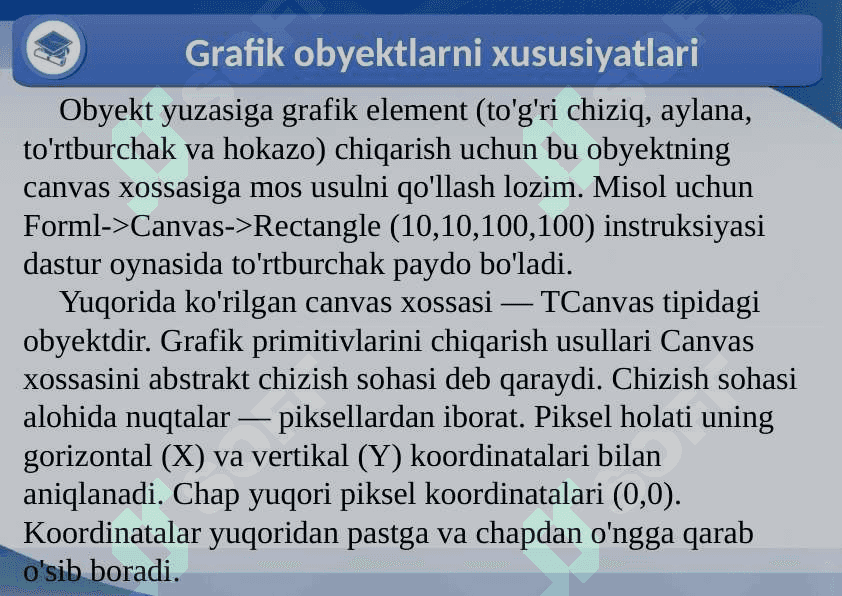 GUI muhitida grafik imkoniyatlar 4