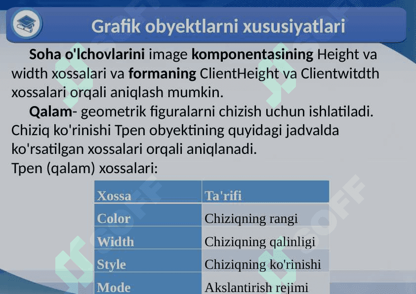 GUI muhitida grafik imkoniyatlar 5