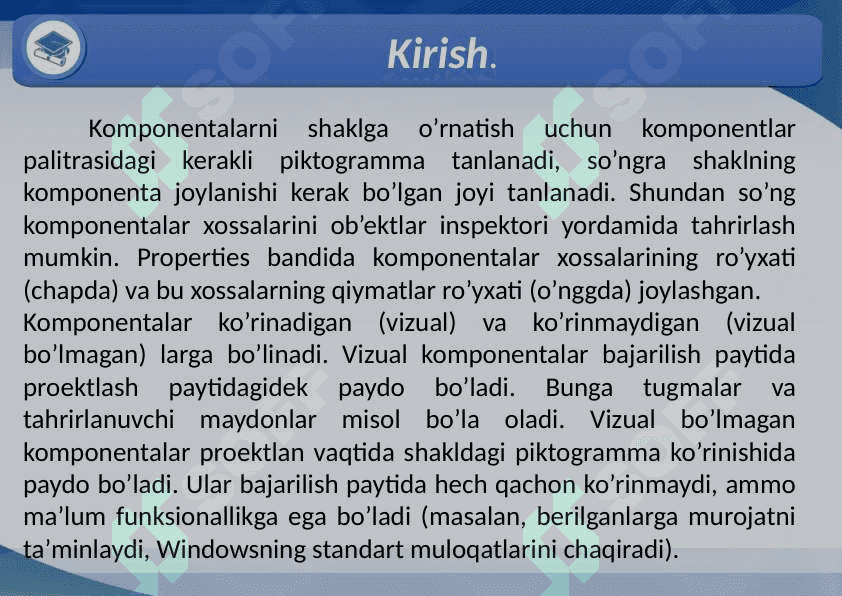 Visual studio muhitida dasturlash 3