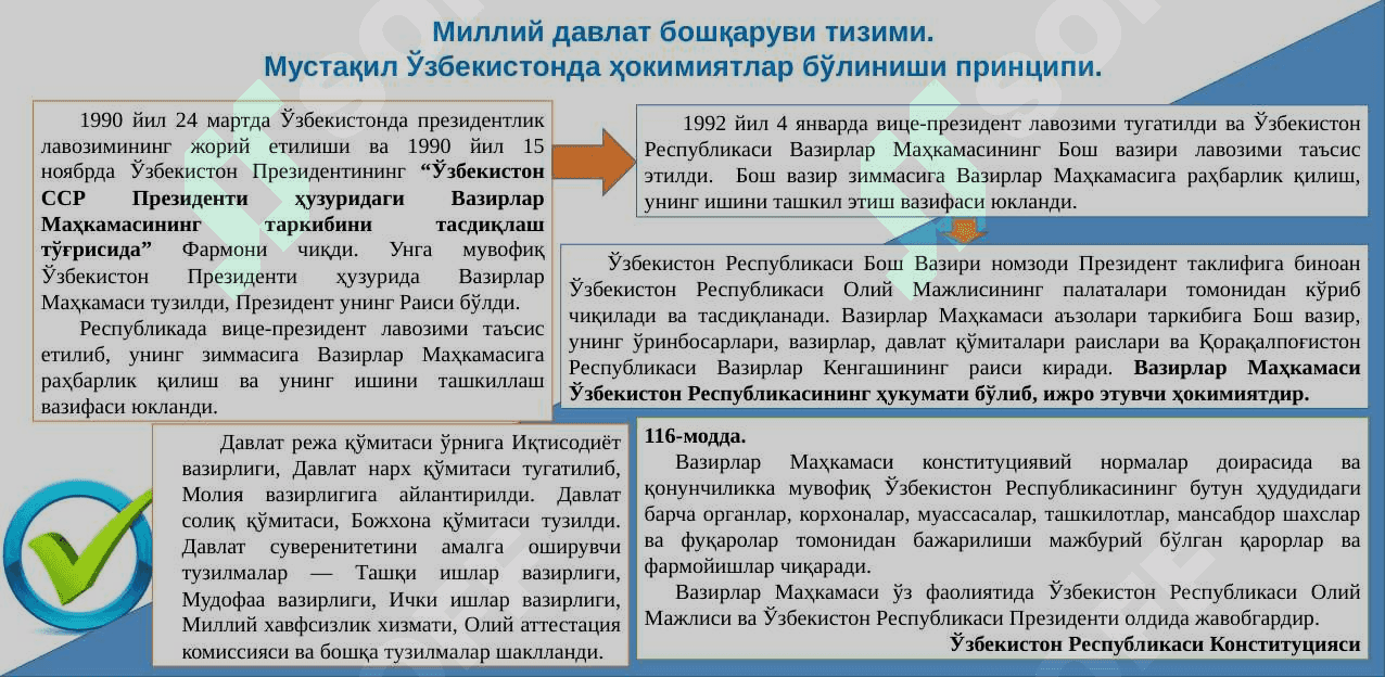 Ўзбекистонда демократик, фуқаролик жамияти асосларининг шаклланиши, амалга оширилган сиёсий ислоҳотлар 3