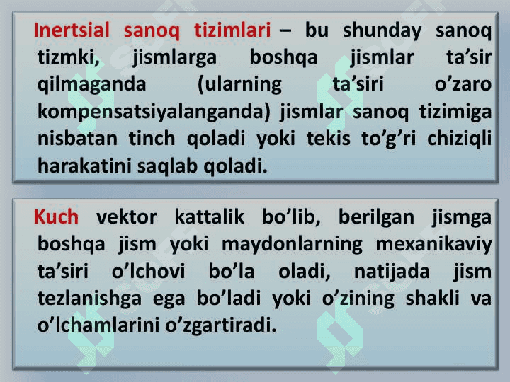 Moddiy nuqtadinomikasi. Qattiq jismning aylanma harakat dinomikasi 5