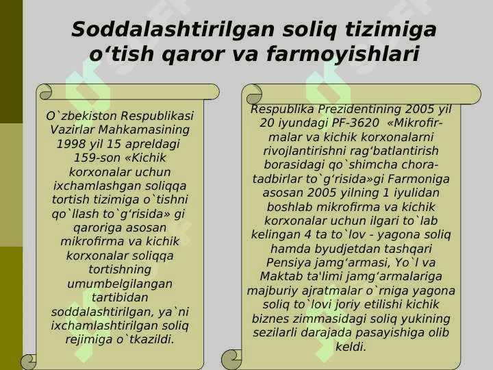 «Soliqlar va soliqqa tortish» fanidan  Aylanmadan olinadigan soliq 5