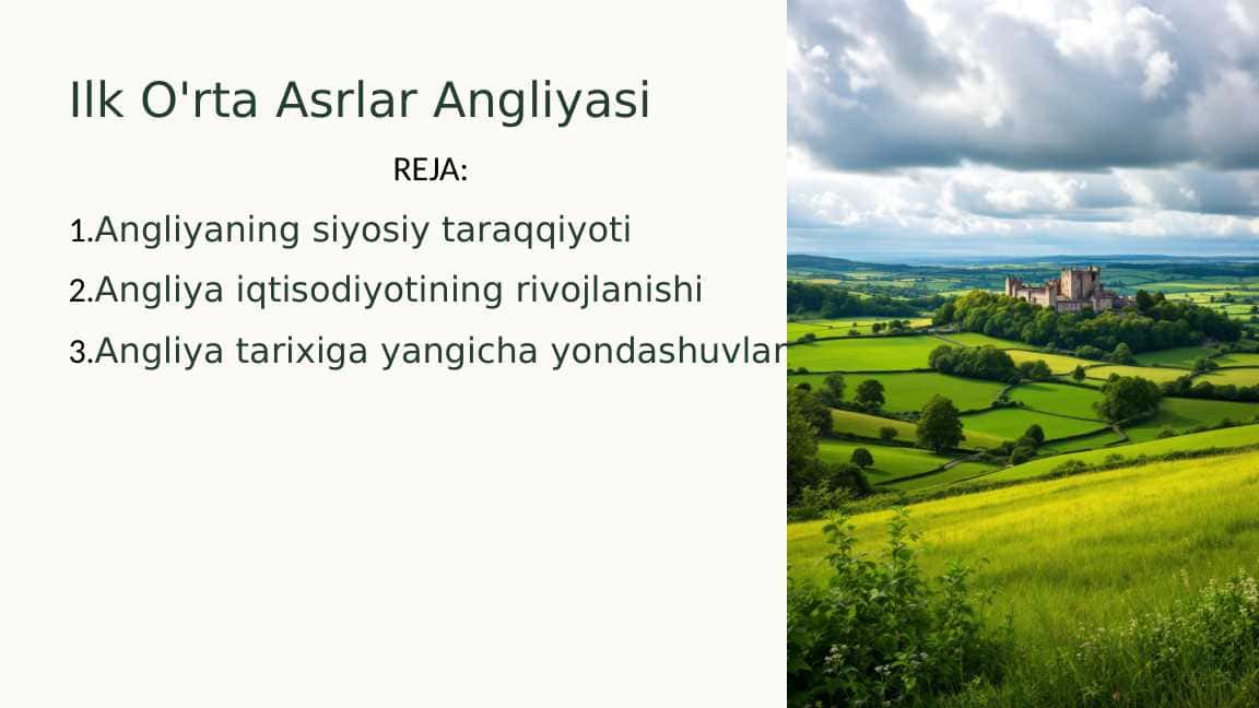 Ilk O'rta Asrlar Angliyasi 1