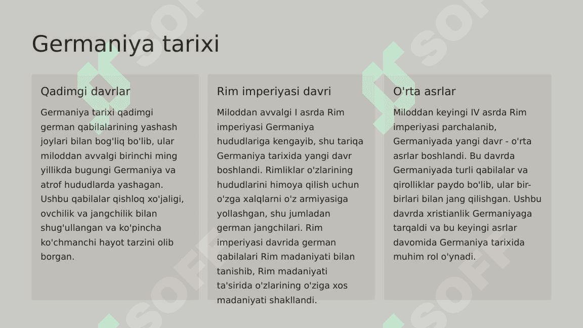 Ilk o'rta asrlarda Germaniya. 2