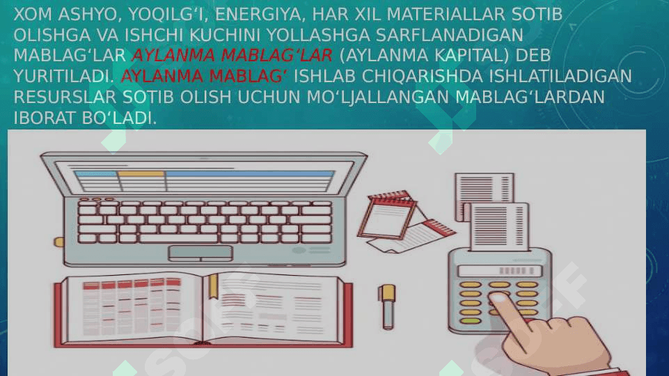 FIRMA MABLAG‘LARI VA  XARAJATLARI 3