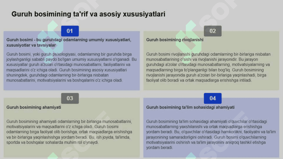 Guruh bosimi. Konformlik turlari. 4