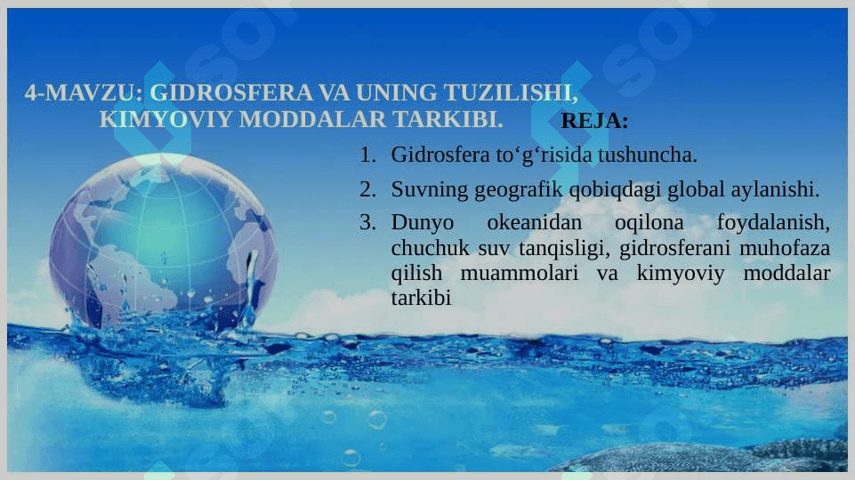 EKOTIZIMDA ELEMENTLARNING AYLANISHI 6