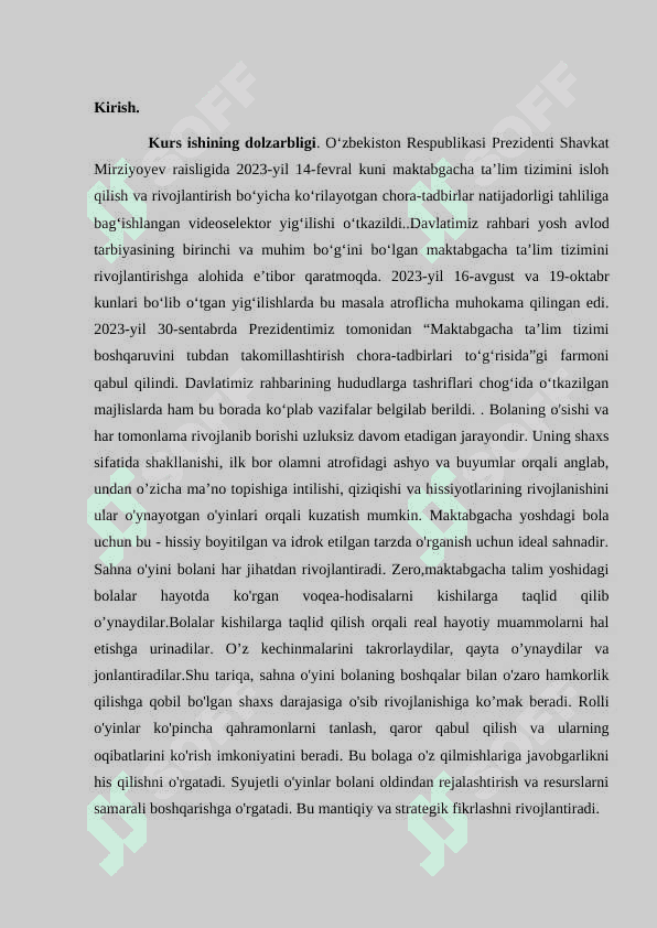 MAKTABGACHA YOSHDA SYUJETLI-ROLLI O’YINLARNING O’RNI VA AHAMIYATI 2