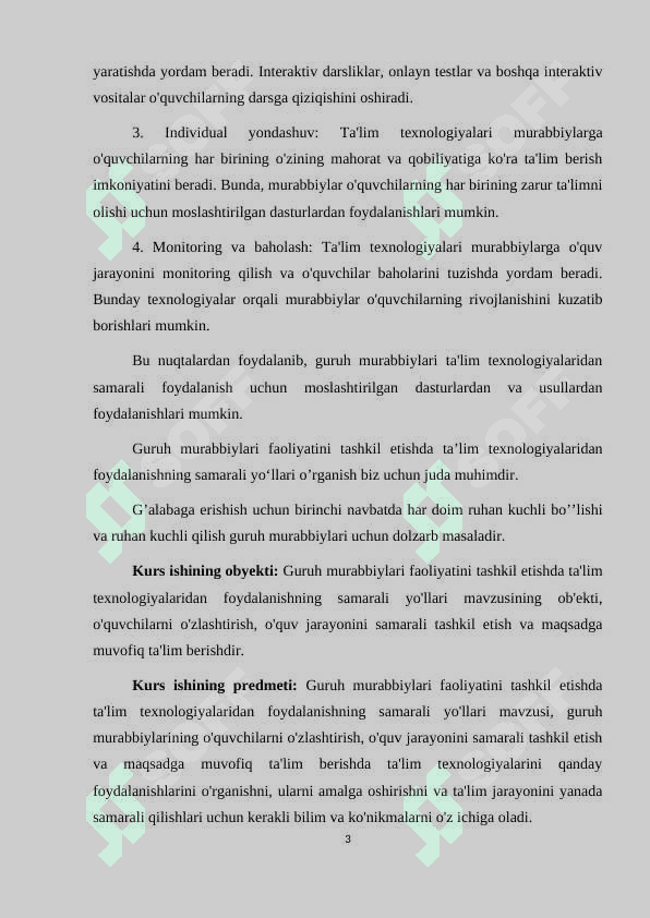 Guruh murabbiylari faoliyatini tashkil etishda taʼlim texnologiyalaridan foydalanishning samarali yoʻllar 3