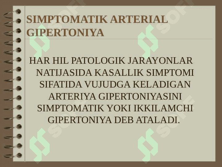 Arterial gipertenziya sindromida dori vositalarini ratsional qo’llash. 2