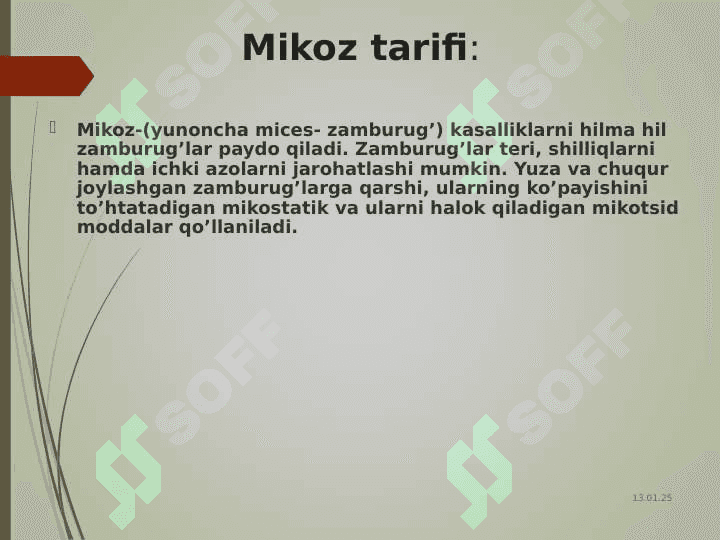 Zamburug’larga qarshi dorivositalarining klinik farmakologiyasi. 3