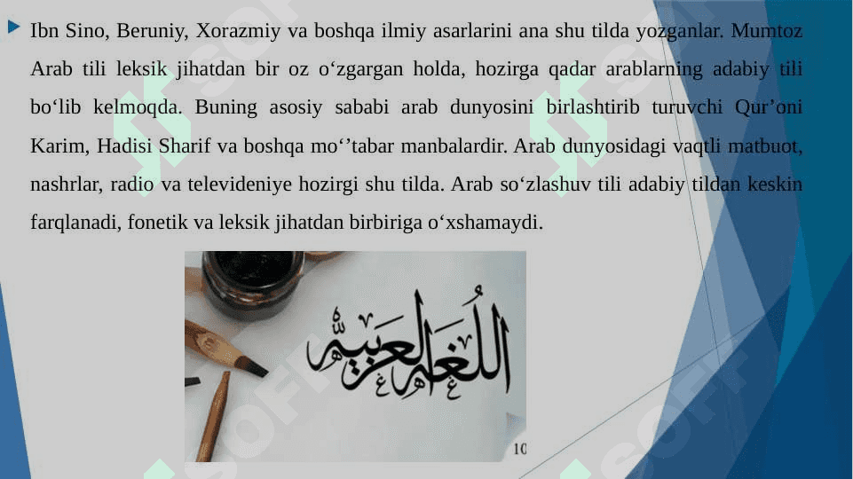 ARAB TILINI OT VA UNING TURLARI 4