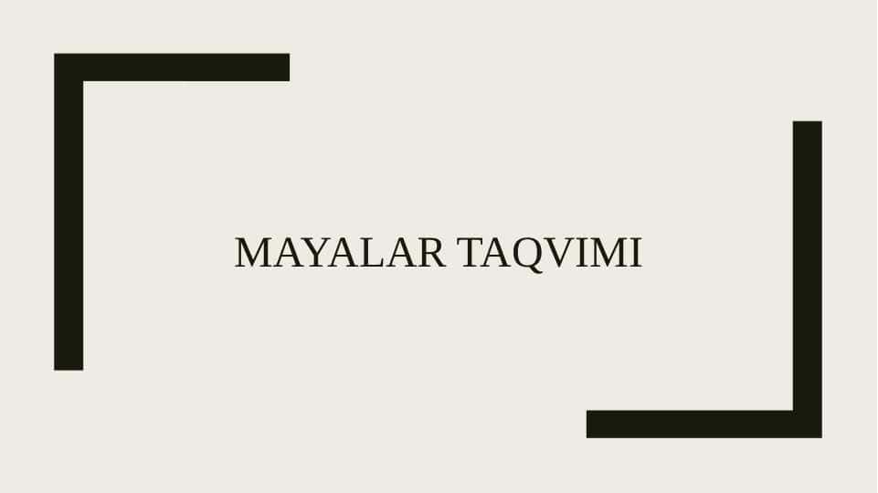 Mayalar taqvimi 1