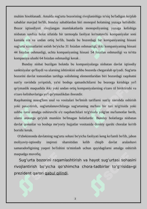 Sug’urtalovchi va sug’urtalanuvchi o’rtasidagi munosabatlarni takomillashtirish yo’llari. 3
