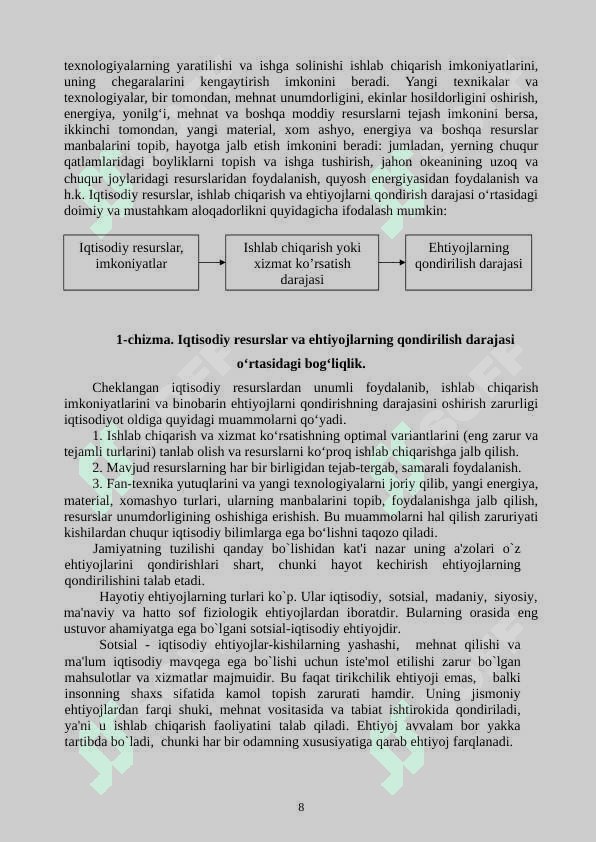 Ijtimoiy-iqtisodiy ehtiyojlarning mazmuni va ularning turkumlanishi 8