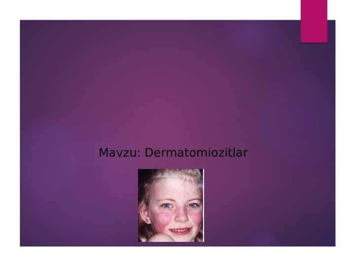 Dermatomiozitlar