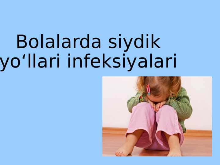 Bolalarda sistit ppt 1