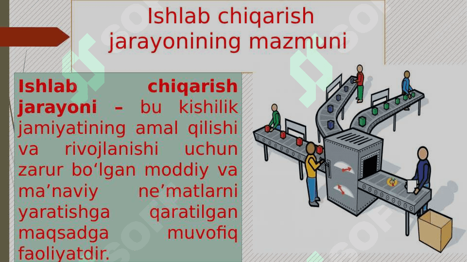 Ishlab chiqarish  jarayoni  va uning natijalari 2