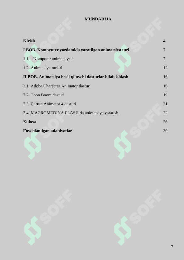 Animatsiya hosil qiluvchi dasturlar bilan ishlash 2