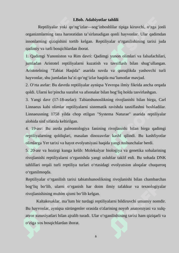 Respublikamizda uchraydigan zaharli ilonlar faunasining biologik xilmaa-xilligi va tarqalishi 6