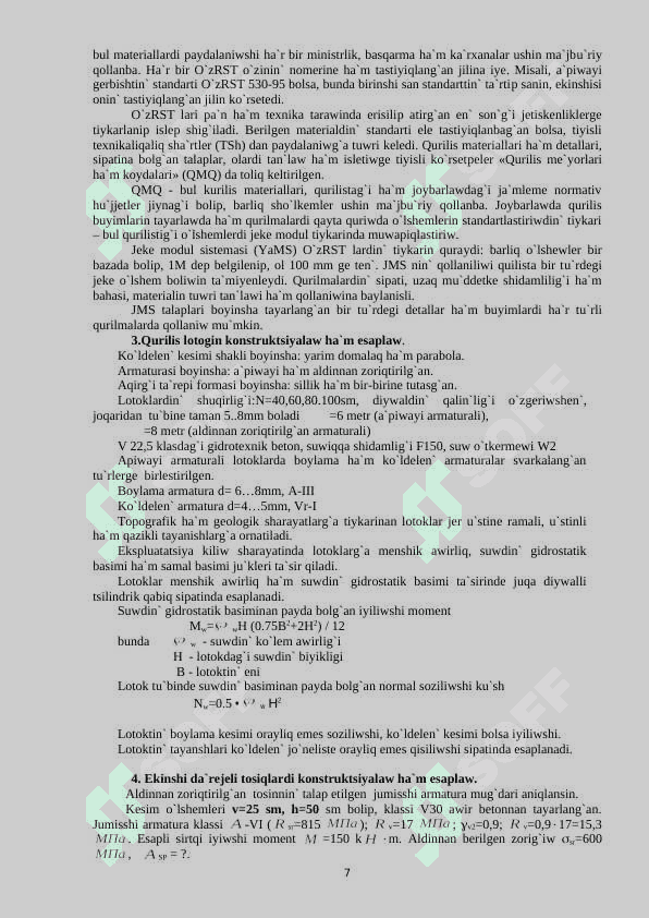Kurs ishi 7