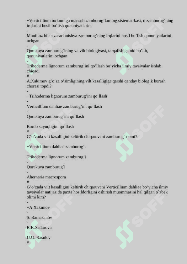 Fitopatologiya fanidan 660 test javobi bn 8