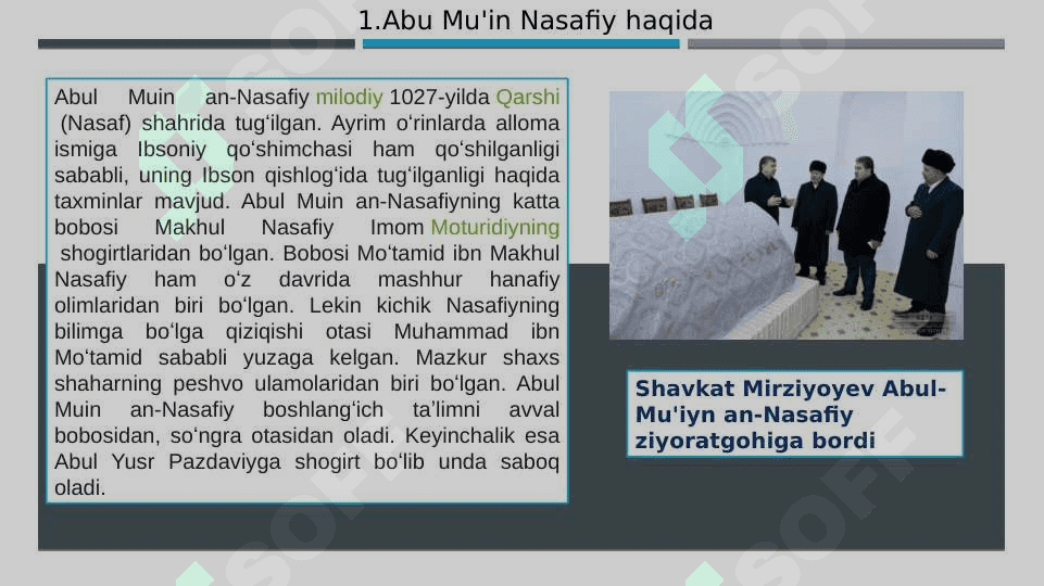 Abu Mu'in Nasafiy islom islohiyatchisi 3