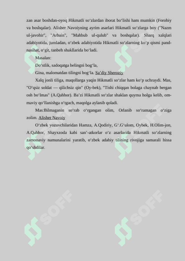Maqol va hikmatli so‘zlarning so‘zlashuv, publisistik va badiiy nutqda qo‘llanilishi 4