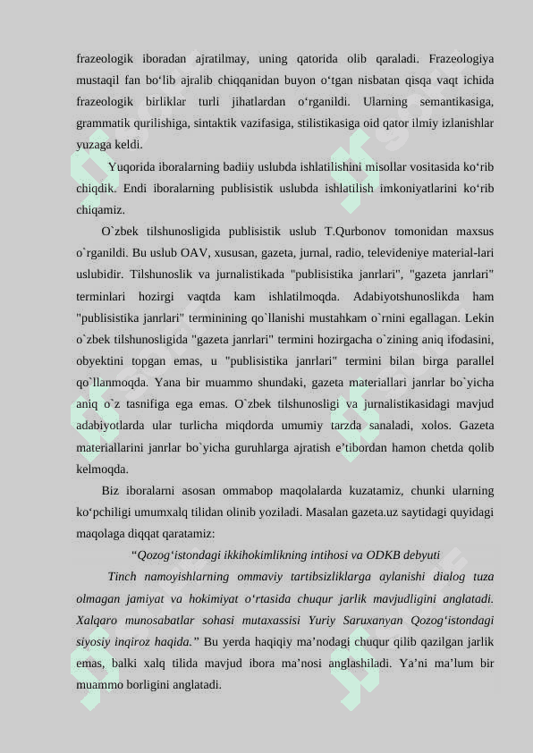 Maqol va hikmatli so‘zlarning so‘zlashuv, publisistik va badiiy nutqda qo‘llanilishi 8