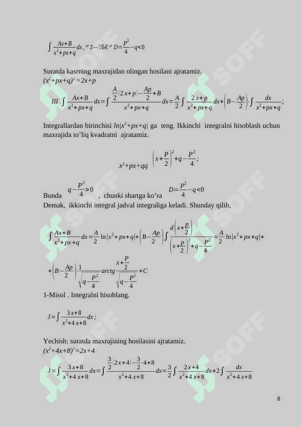Uzluksiz funksiyalar 8