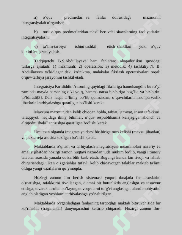 Ona tilini boshqa gumanitar fanlar bilan bog’lab o’rganish 6
