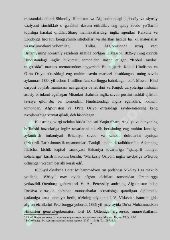 INGLIZ-AFG’ON URUSHLARI VA XALQARO VAZIYAT 2 7