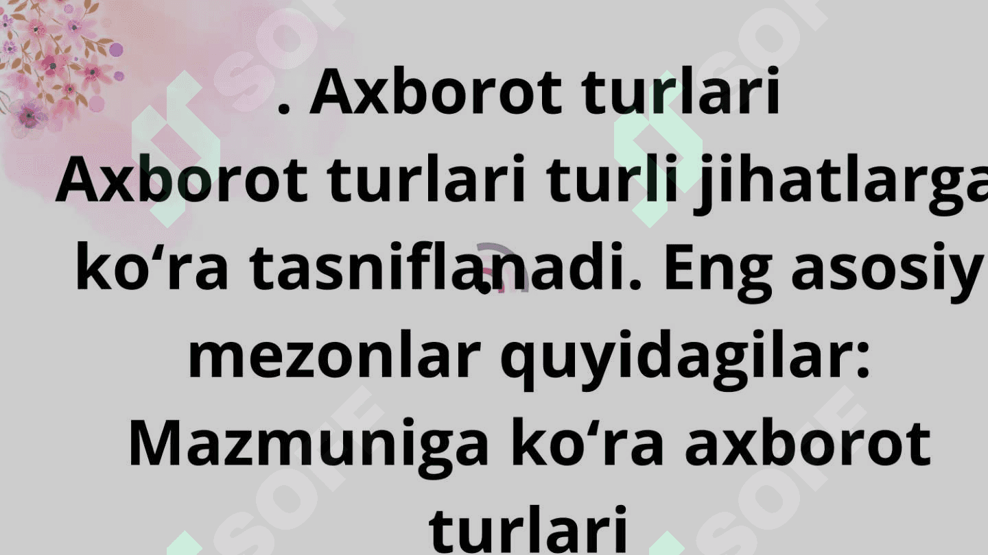 Axborot nima va uning manbalari 3